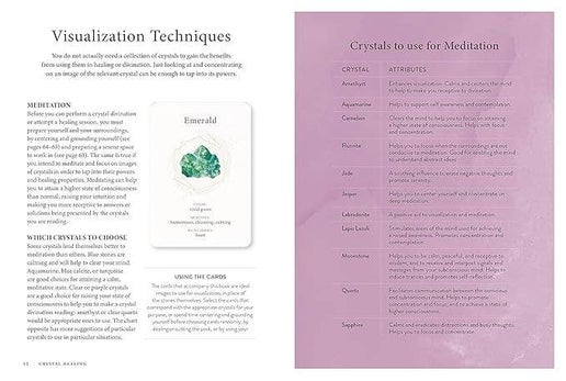 The Crystal Healing Box: Guidebook and Deck