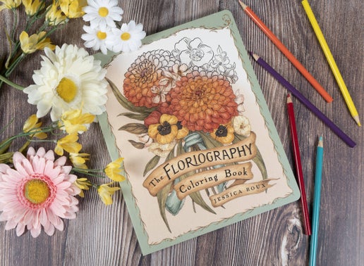Floriography Coloring Book