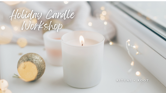 Holiday Candle + Cocktails Workshop